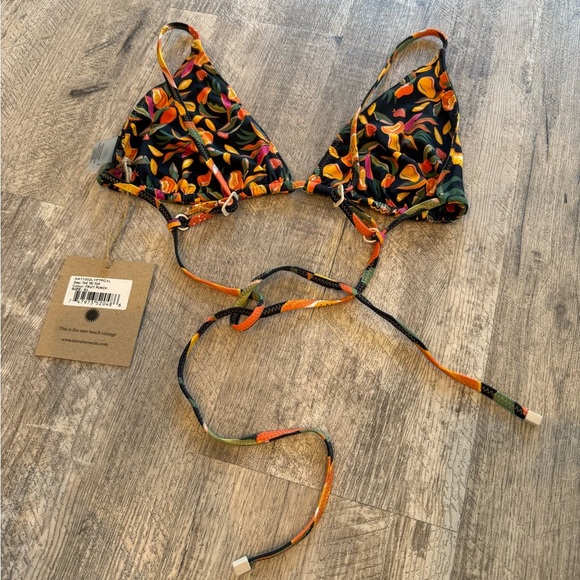 ALOE Reversible Triangle Bikini Top, Fruit Punch - Picture 4 of 6